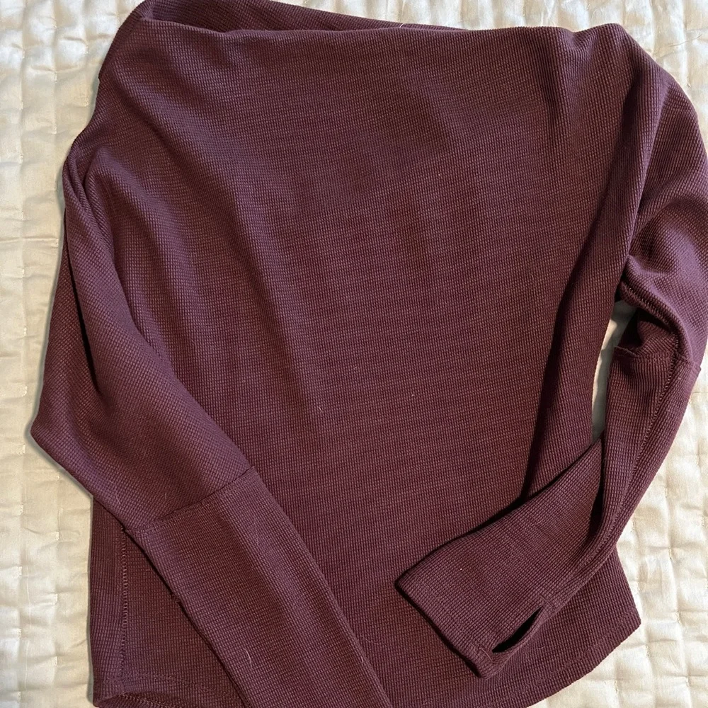 NWT free people dusty purple off the shoulder - Picture 2 of 3